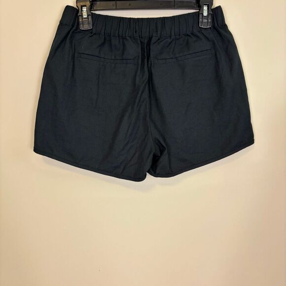 New Madewell Black Cotton Blend Pull On Shorts w/ Pockets Size XS - Picture 2 of 4